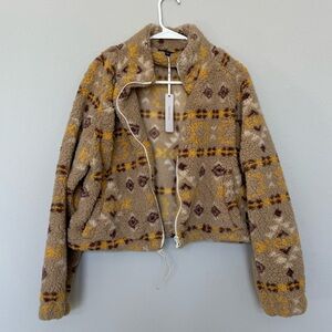NWT Love Tree Aztec Sherpa Jacket